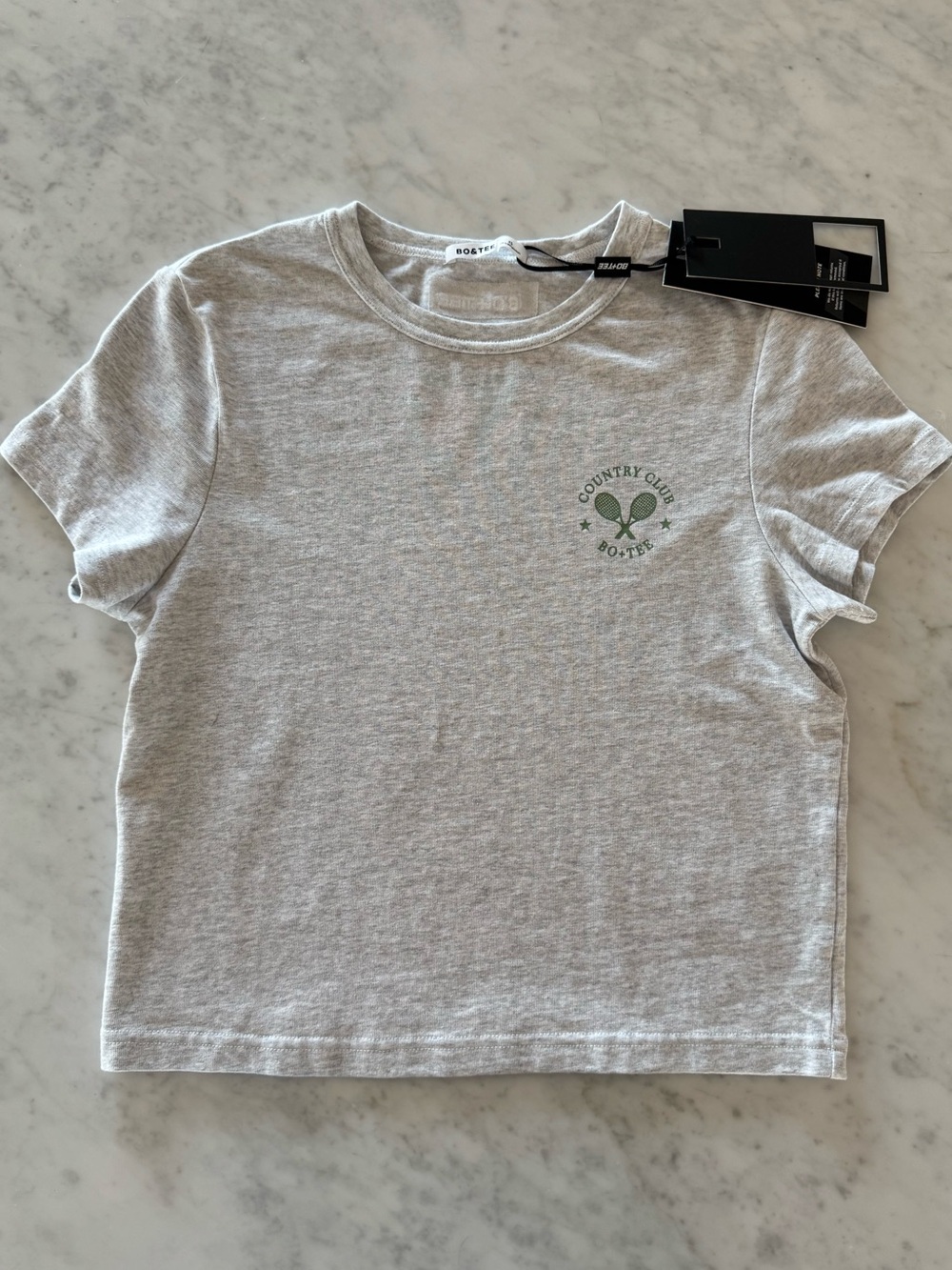 bo&tee country club grey marl tee